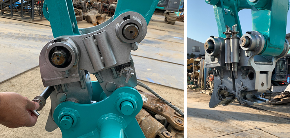 アタッチメント交換装置 ピンロックエックスの写真